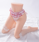 Lembut TPE Putih 75cm Setengah Tubuh Torso Realistis Vagina Anal Sex Leg