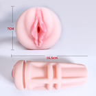 Vagina 16.5 cm * 7 cm Pria Pussy Toy Kulit Putih Palm Masturbator