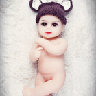 Tinggi 46 cm 18 Inch Reborn Boneka Bayi Perempuan Super Lembut Mini Mainan Anak