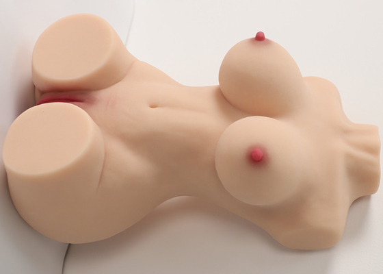 Setengah Ukuran 44cm Pria Masterbation Doll Realistis Wanita Vagina Torso