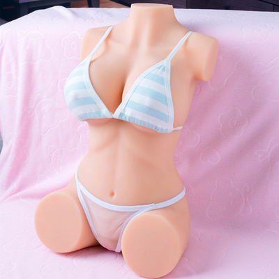 Gadis Nyata 43cm Setengah Ukuran Boneka Seks Torso Wanita Stroker Masturbasi